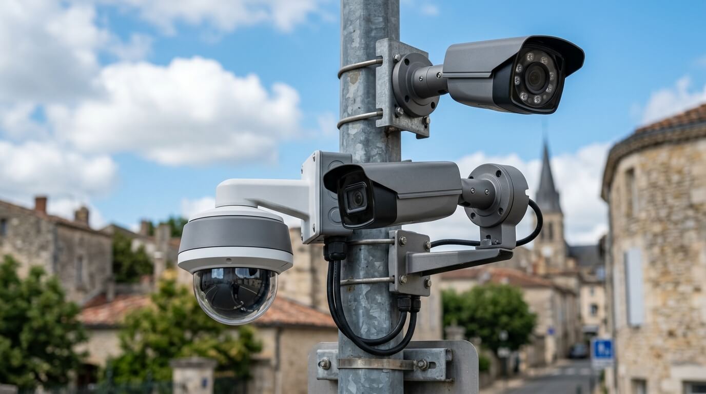 Caméras de vidéoprotection professionnelles installées dans l'Aisne